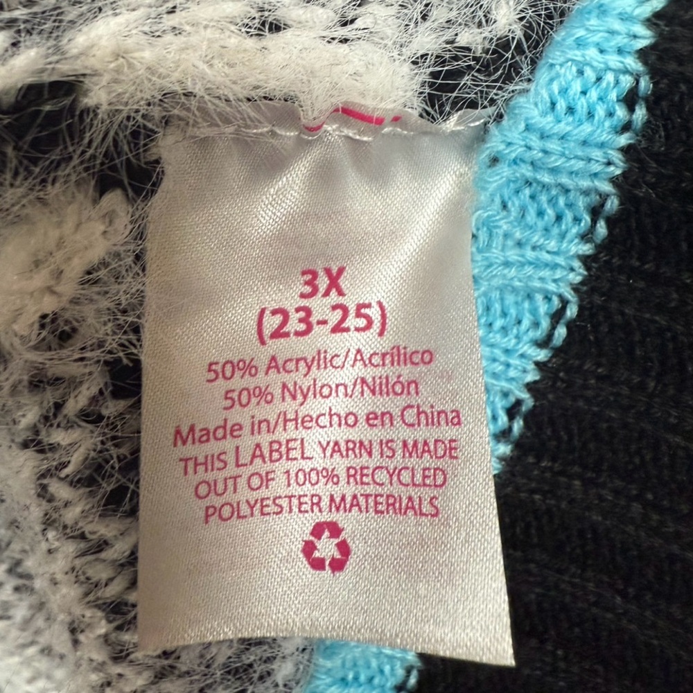 No Boundaries Black and White Zebra Sweater - Picture 5 of 6